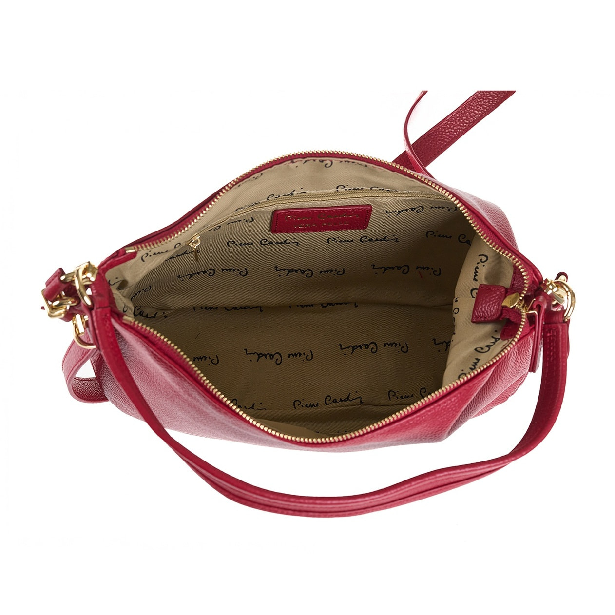 Borsa a spalla da donna Made in Italy - Modello Edera Plus - 100% pelle - 32.5 x 19.0 x 10.0 cm