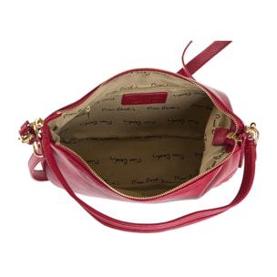 Borsa a spalla da donna Made in Italy - Modello Edera Plus - 100% pelle - 32.5 x 19.0 x 10.0 cm