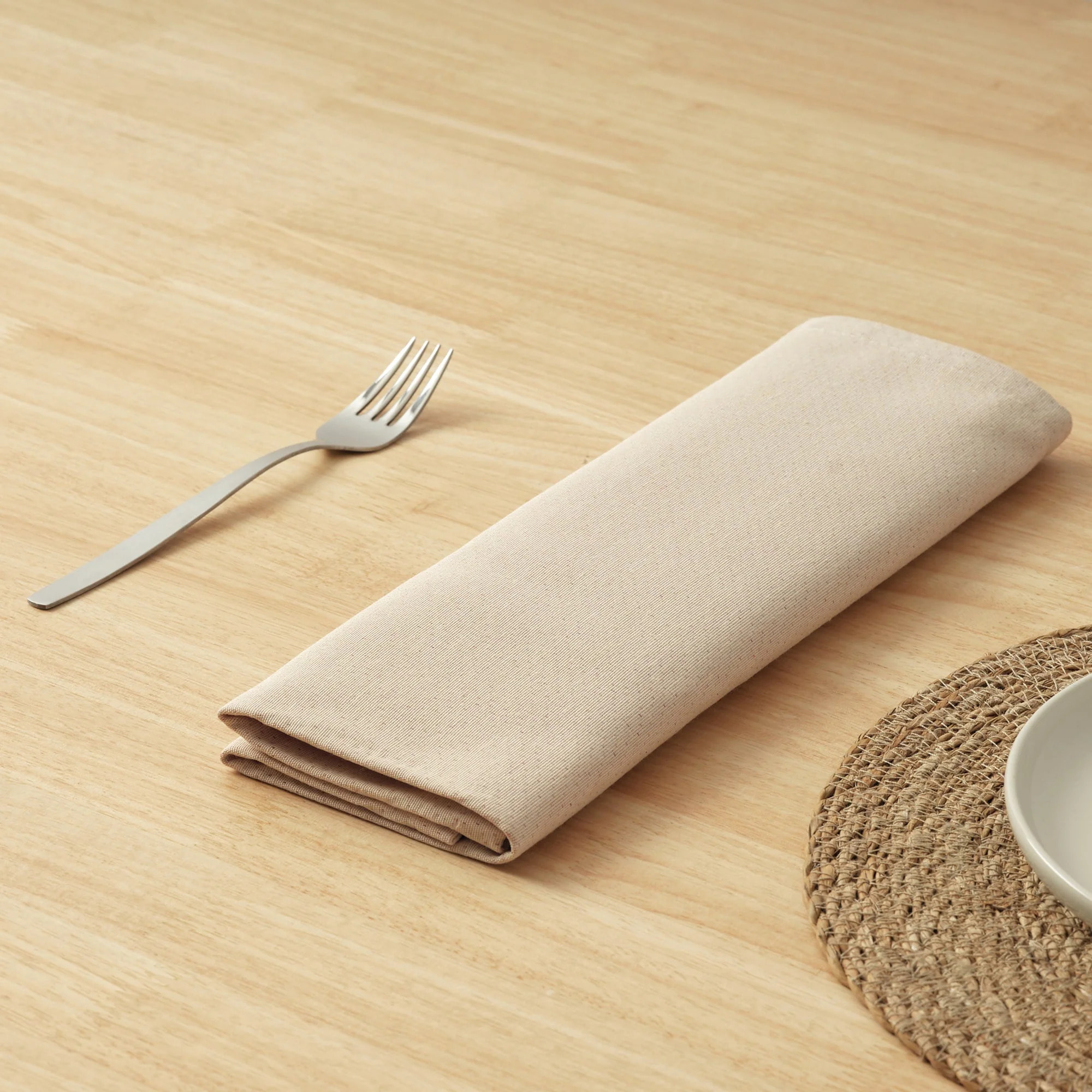 Lot de 2 Serviettes jacquard rÃ©versible ROUGE UNI 45x45 cm