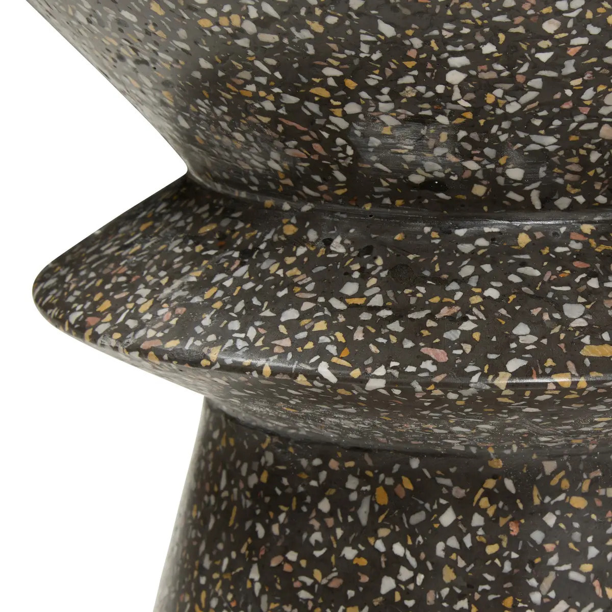 Table d'appoint de jardin Alturio D35cm noir
