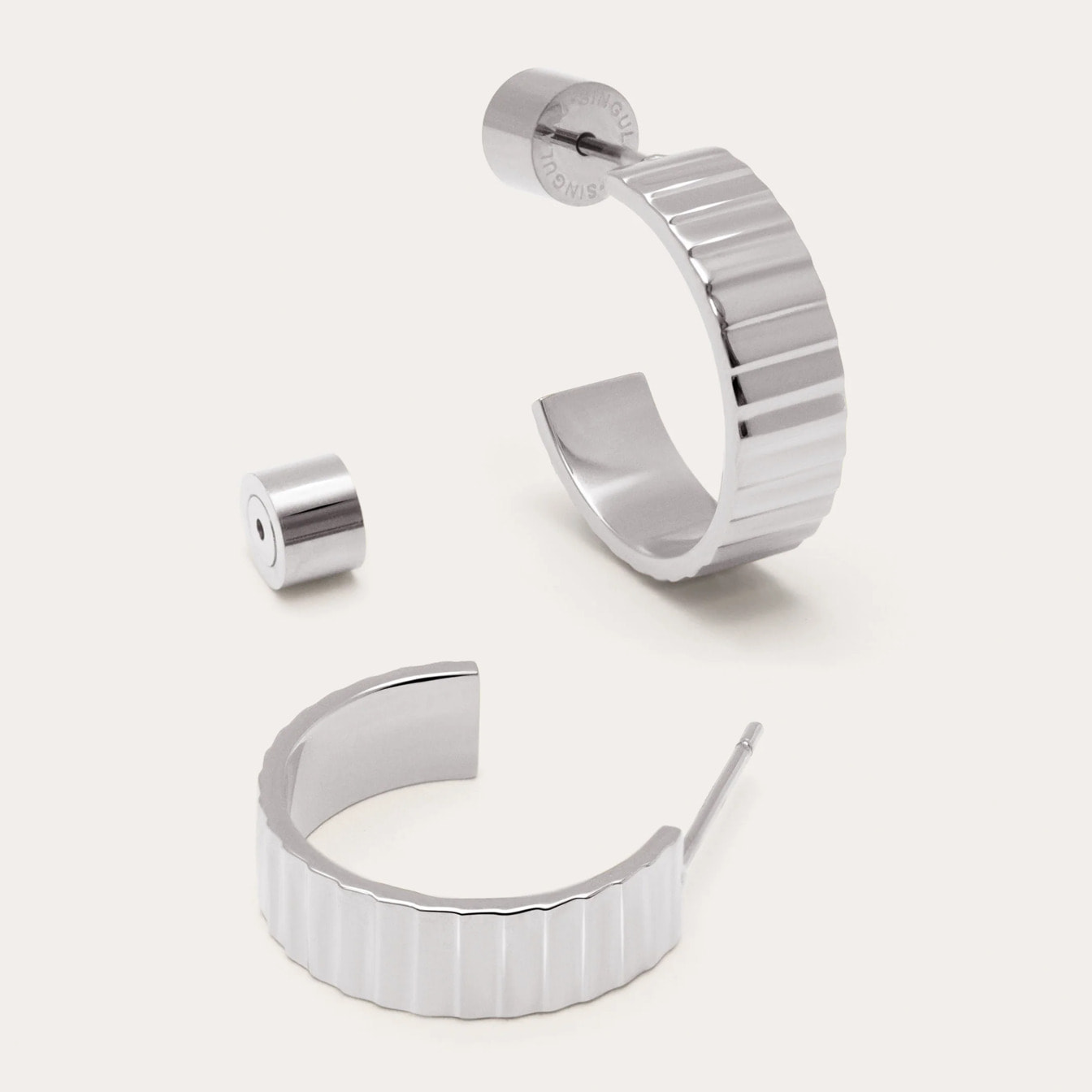 Pendientes Aro Gear Acero