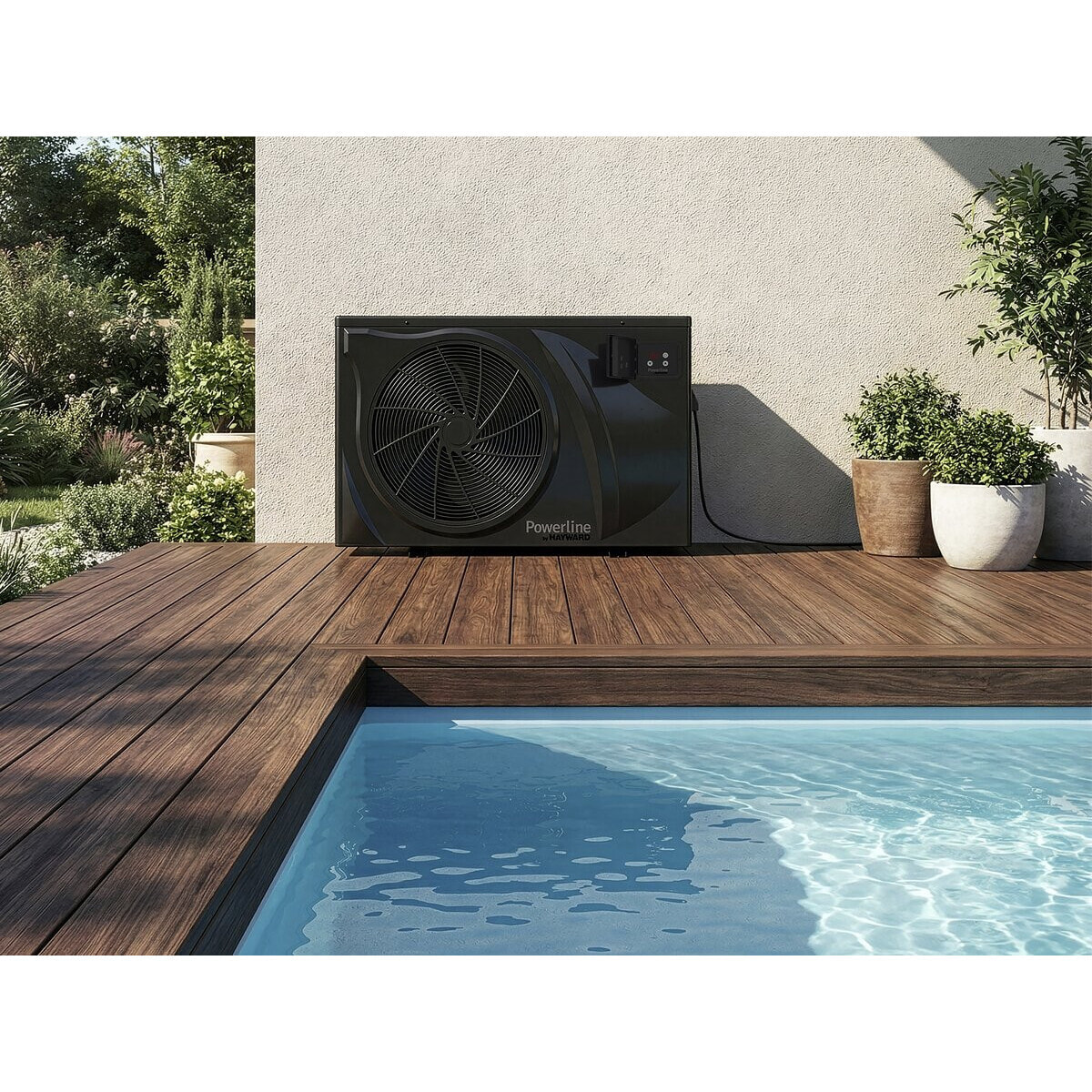 Pompe à chaleur pour piscine 6 kw/h inverter "PowerLine by Hayward" - Noir