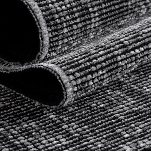 MIRA - Tapis de salon gris au design abstrait
