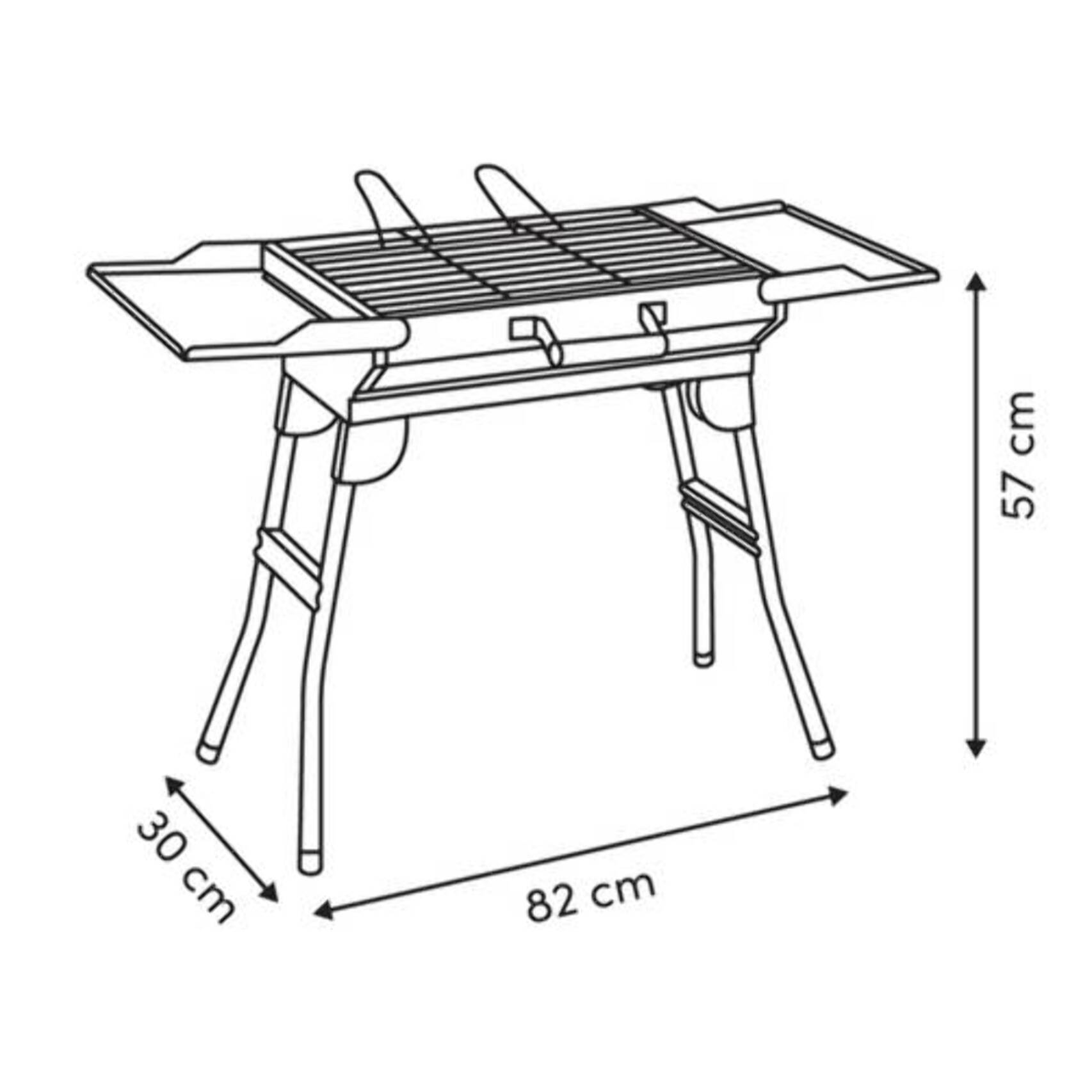 Barbecue charbon de bois 42x30cm