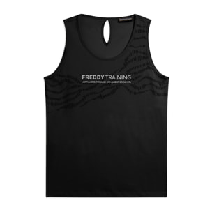 Canotta con Dettaglio Cut-Out e Grafica FREDDY