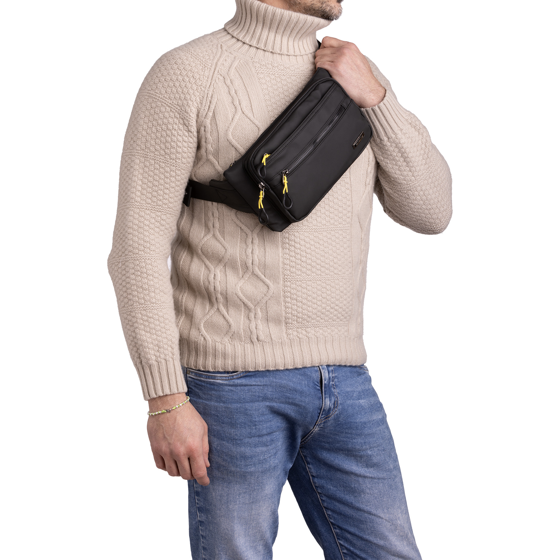 Marsupio  da uomo Textile Polyester 43x16x6 cm