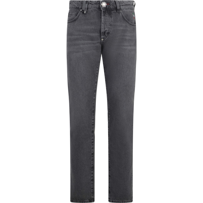 PHILIPP PLEIN Basic Straight Cut Jeans