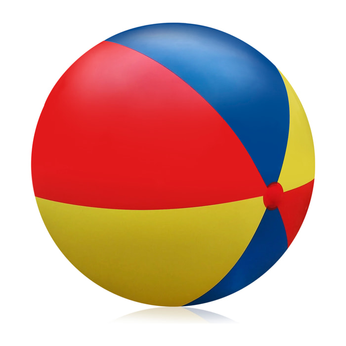DAM Pelota gigante hinchable tricolor 120cm. 120x120x120 Cm. Color: Multicolor