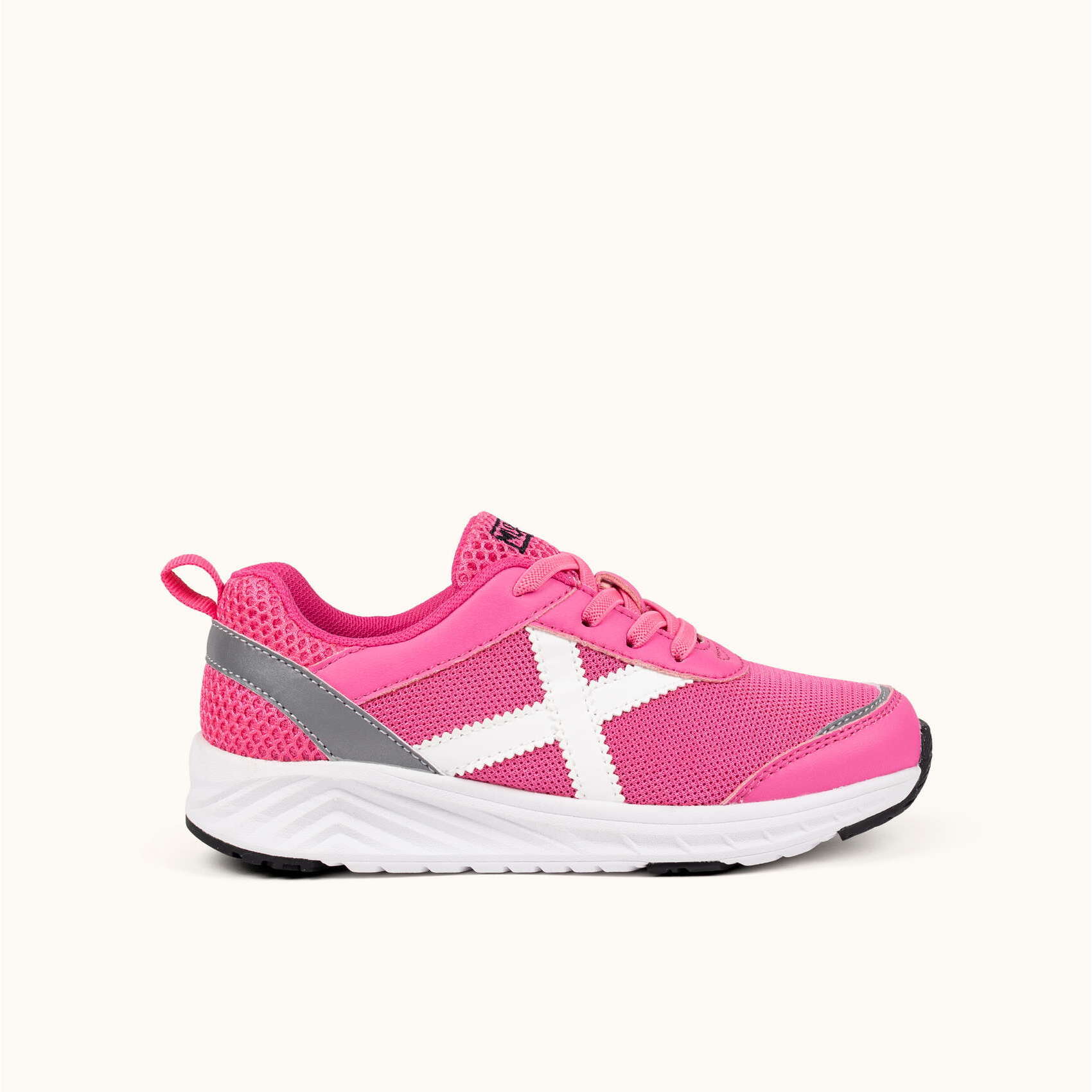 Zapatilla Deportiva Infantil Rosa con Detalles Blancos MUNICH FUN KID 10
