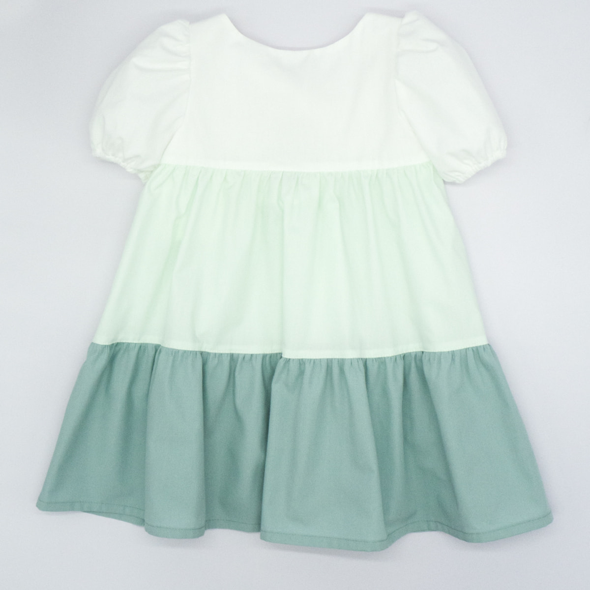 VESTIDO PANELES VERDE