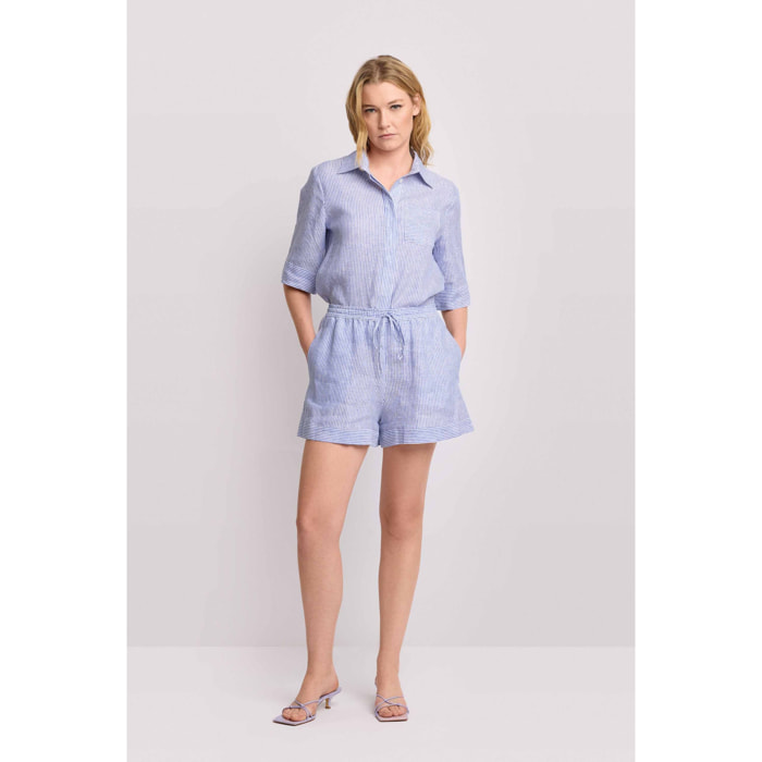 Kocca - Pantaloni shorts a righe Donna, Tinta unita