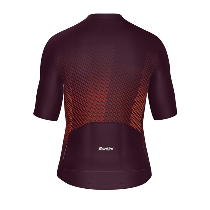 Ping – Maillot Manches Courtes Unisexe - Bourgogne - Unisex