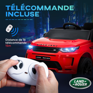 Voiture électrique enfant licence officielle Land Rover Discovery Sport - 12V, 5Km/h max. - nombreux effets - télécommande - rouge