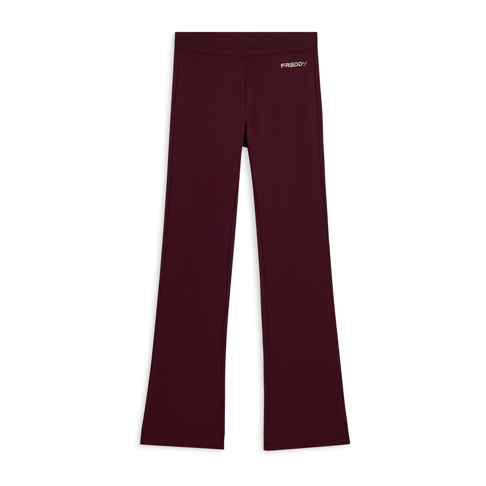 Leggings flare in felpa elasticizzata