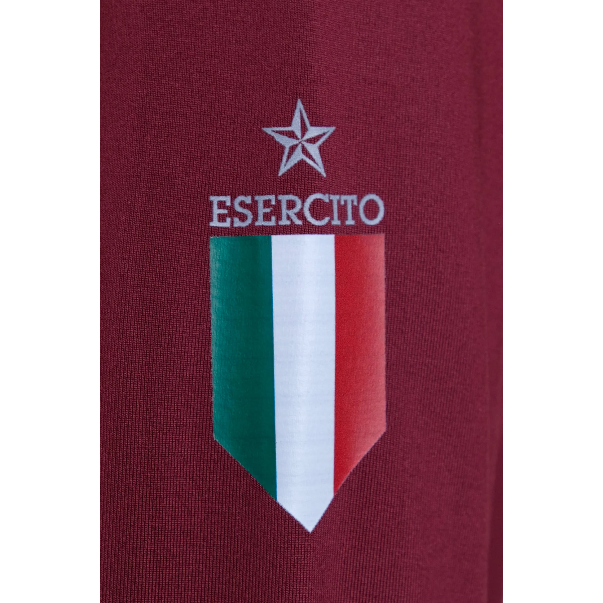 Felpa Esercito sport a maniche lunghe bordeaux donna