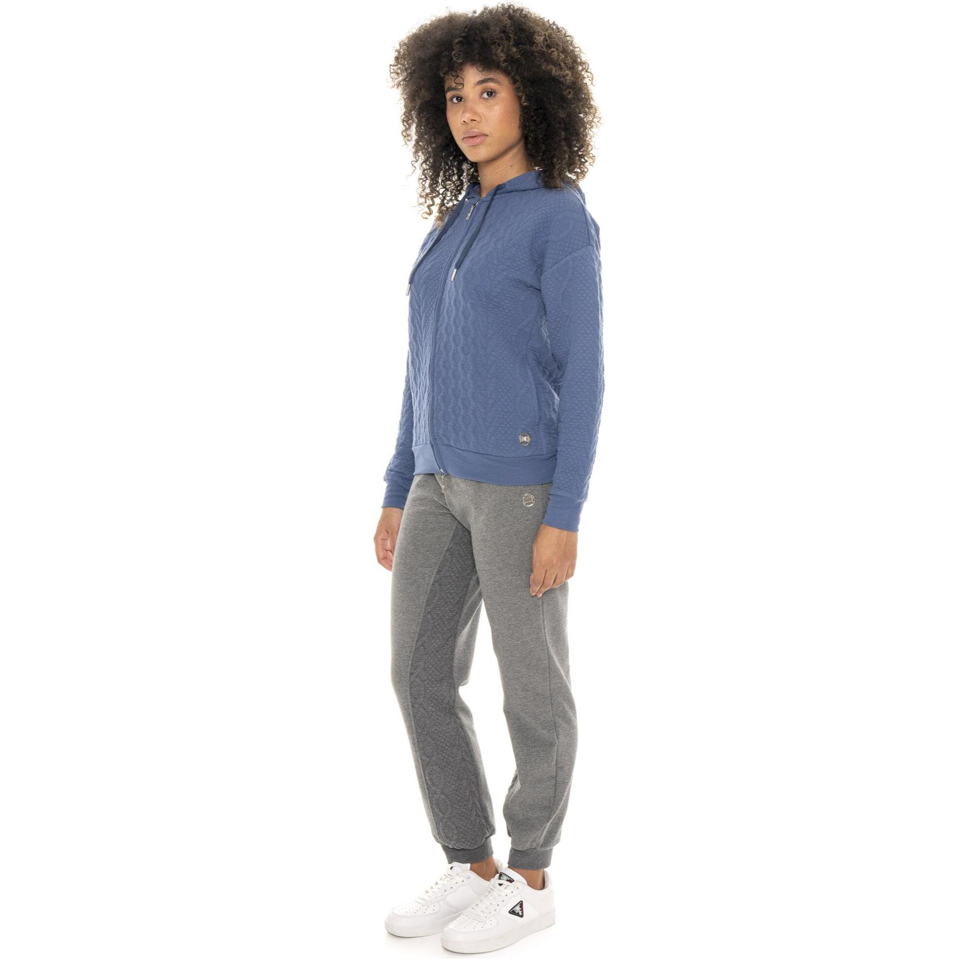 Pantalone invernale donna, fondo in costina, inserti in treccia Leone 1947 Braid