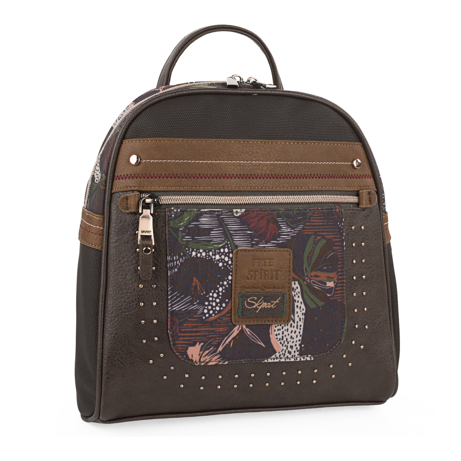 Bolso Mochila Mujer Skpat Fiorella Marron