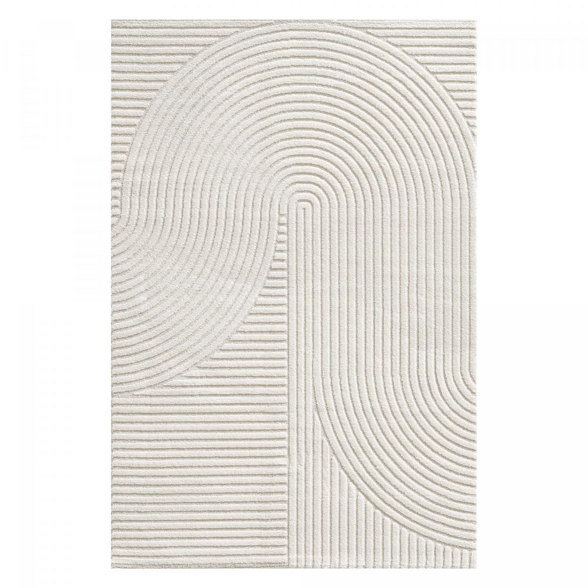 Tapis salon et chambre tissé motif simple JEJU