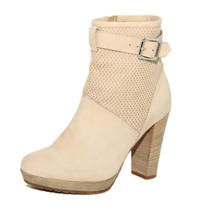 Stivaletto con tacco Donna colore Beige