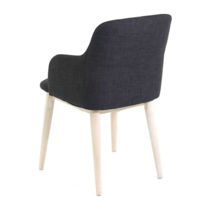 Fauteuil gris foncé