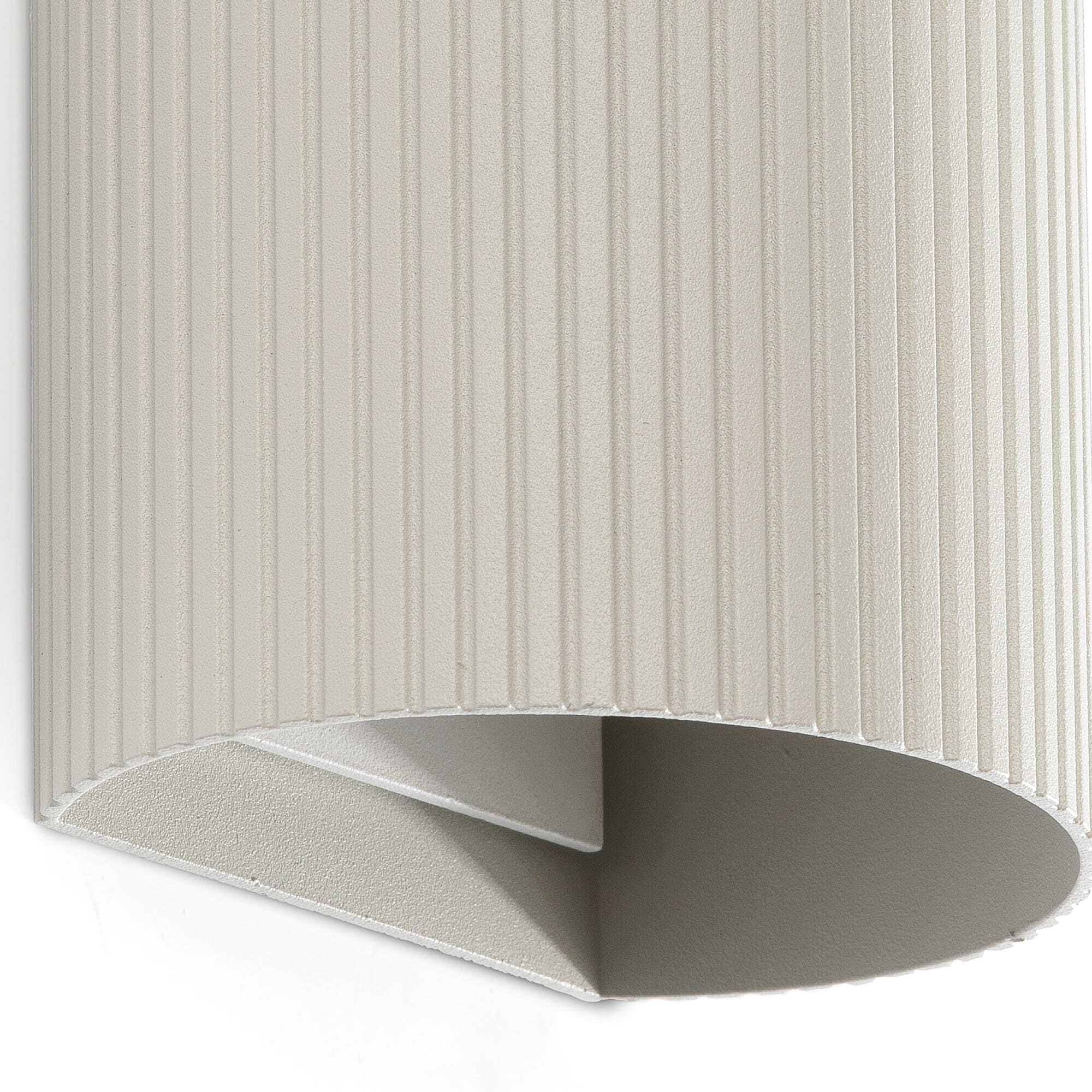 SOLE 2L Applique ronde gris cannelée