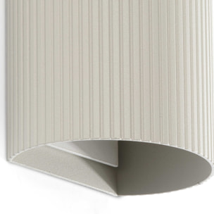 SOLE 2L Applique ronde gris cannelée