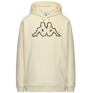 Kappa - Felpe Uomo Bianco - Logo Airiti
