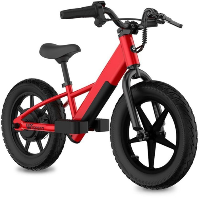 Draisienne enfant WISPEED WIKIDS rouge 14' 100W