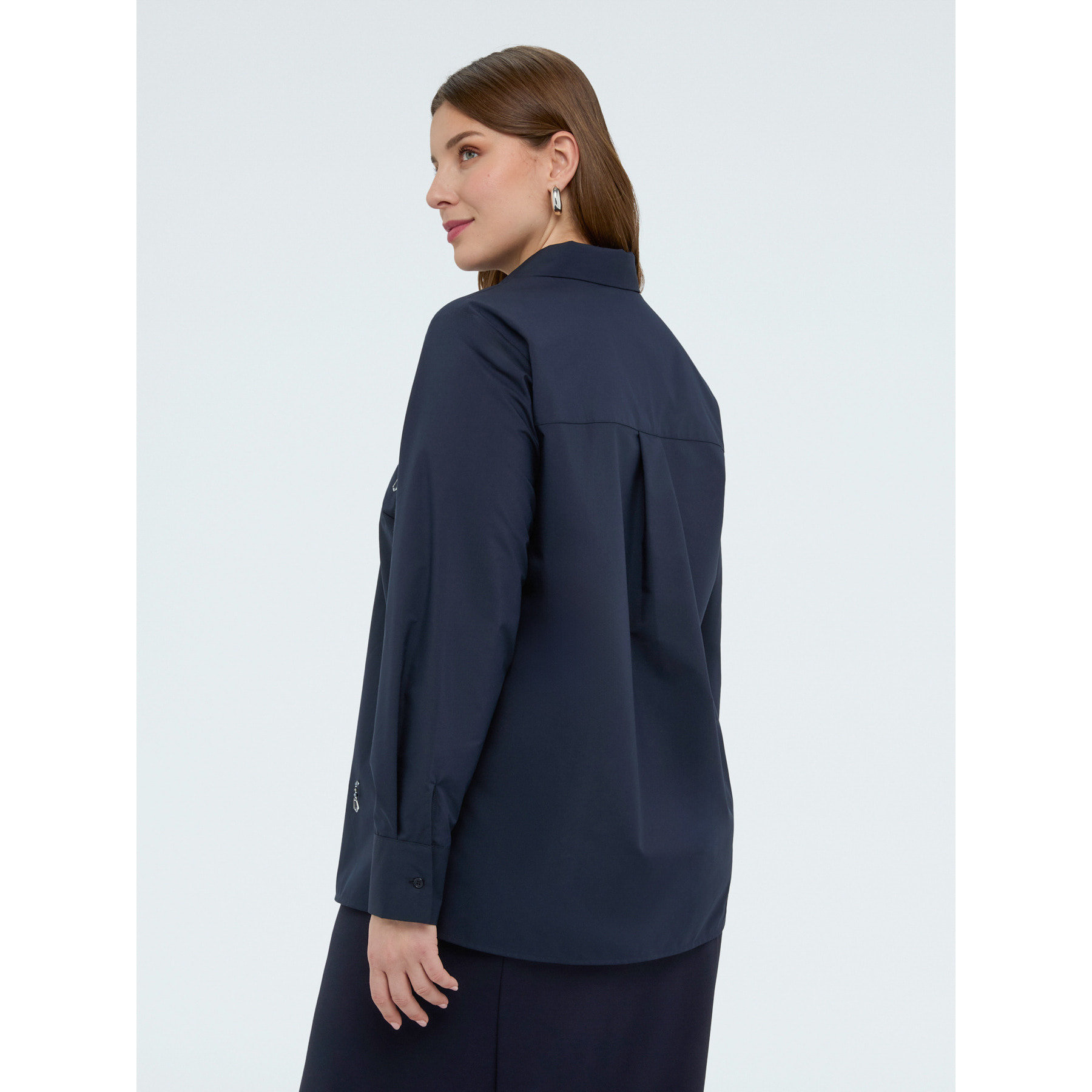 Fiorella Rubino - Camicia con applicazioni crystal - Blu