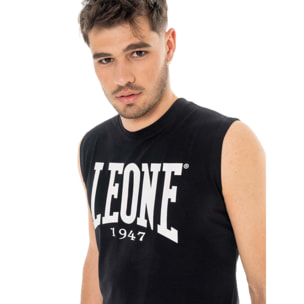 Maglietta da uomo senza maniche con logo grande