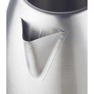 Bouilloire électrique 1.8L inox sans fil argent Herzberg HG5011-SIL