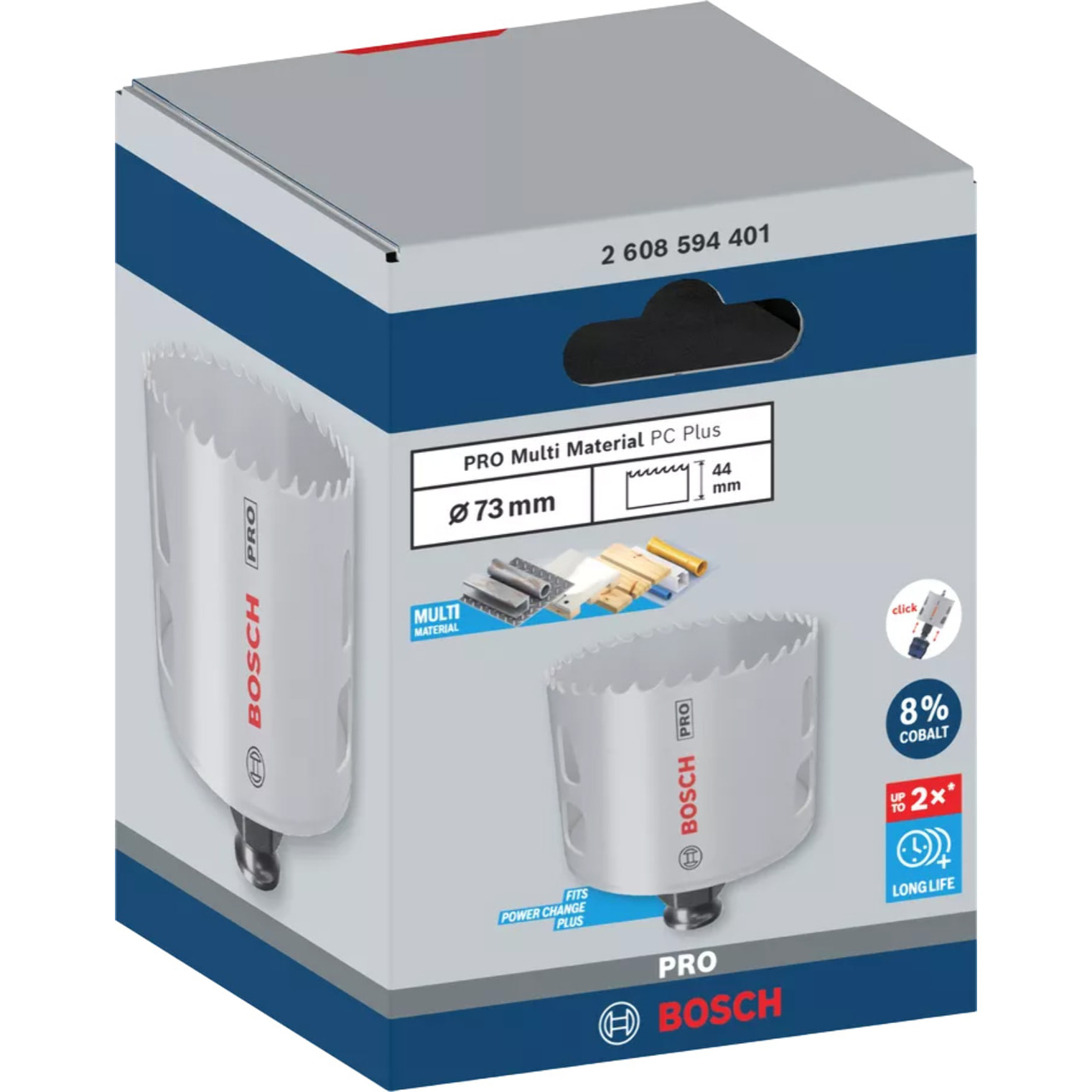 Scie trépan PRO Multi Material Power Change Plus - BOSCH - D.73