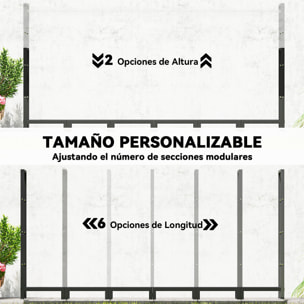 Estante de Leña Metálico, 235x31x116 cm, Leñero Exterior con Cubierta Impermeable 600D Oxford, Marco de Acero y Cadenas de Acero, Soporte para Leña de Chimenea, Almacenaje para Madera, Negro