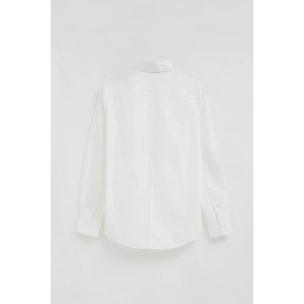 Pack mujer de dos camisas en blanco y azul claro con corte slim y bordado Rigby Go