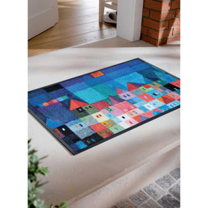 Paillasson tissé motif fresque FOPU