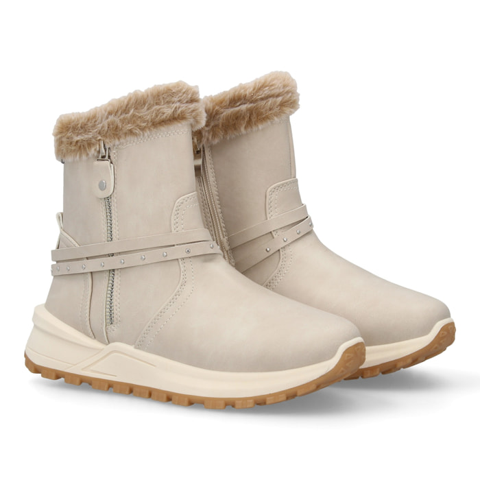 Botines de Invierno Planos para Mujer, Comodos y Elegantes