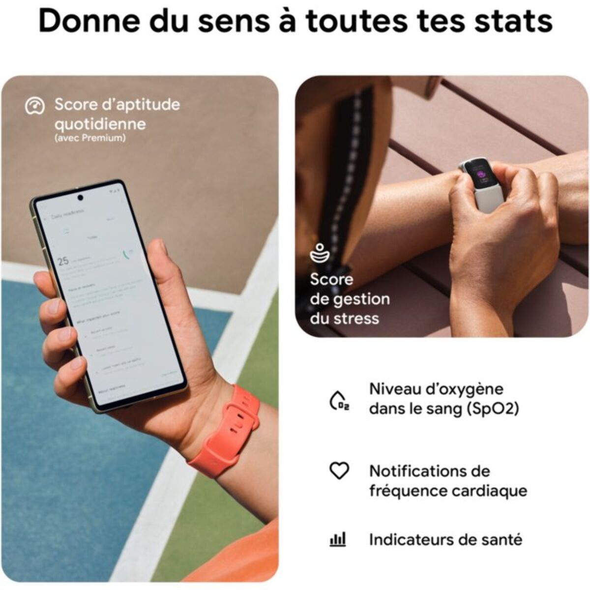 Bracelet connecté FITBIT Charge 6 Noir