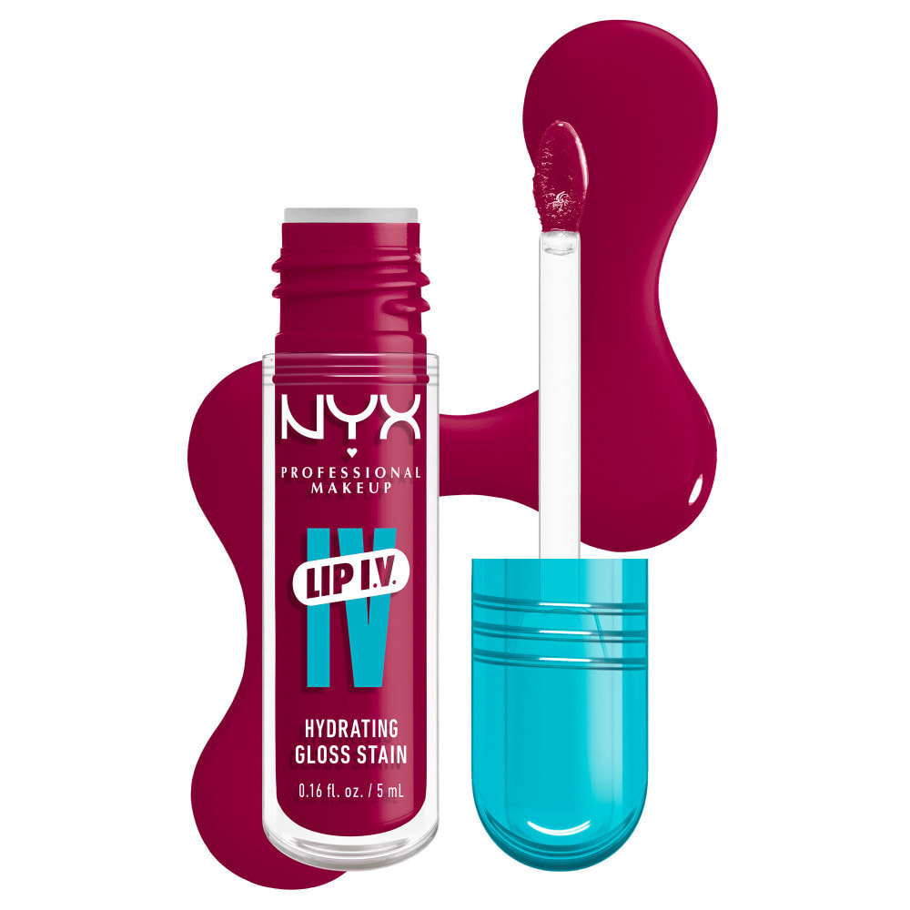 NYX Professional Makeup, Lip IV, Gloss, jusqu'à 12h d'hydratation, hautement pigmenté, fini brillant, Magenta Mist
