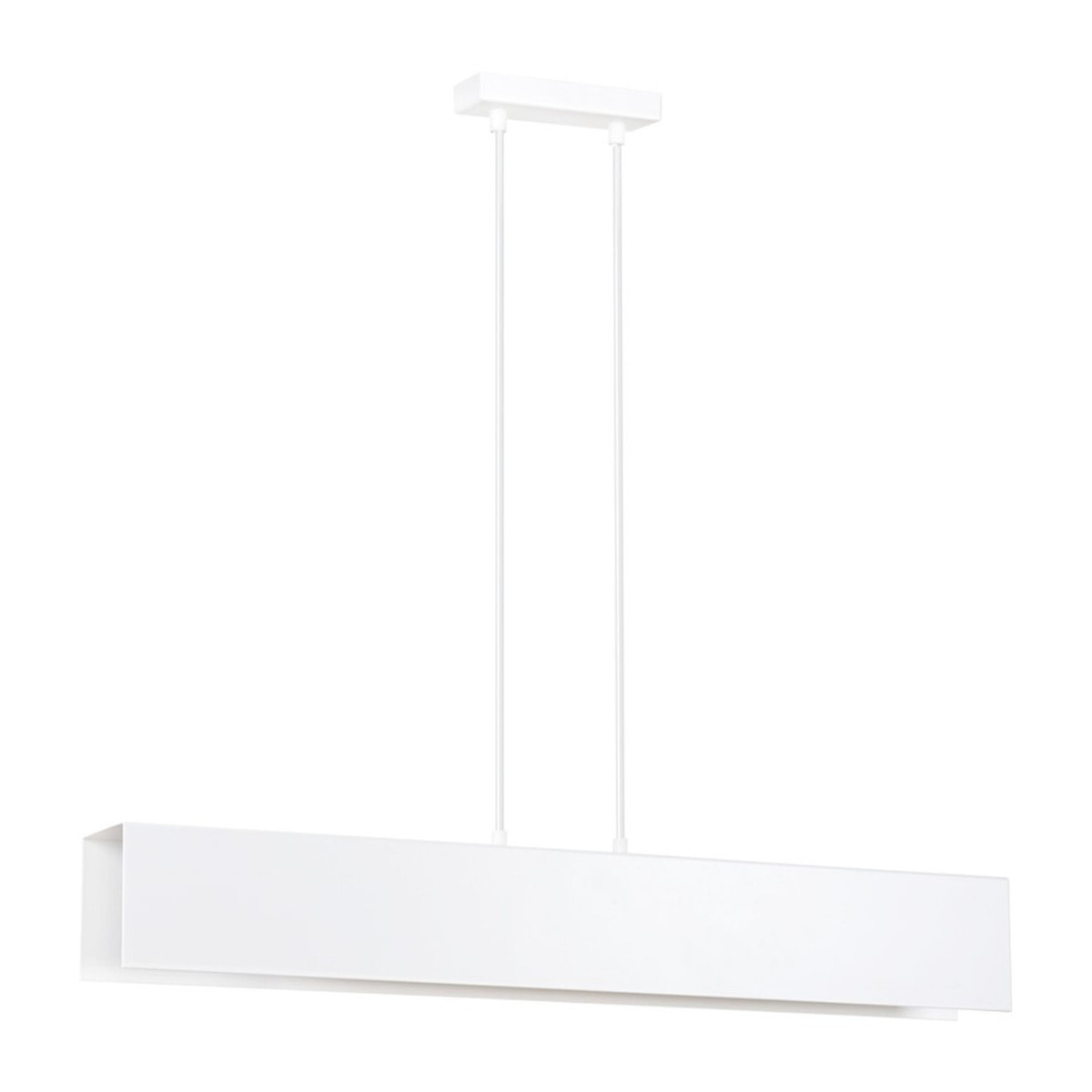 Lampada a sospensione GENTOR in acciaio bianco opaco