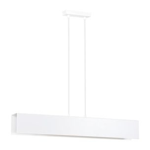 Lampada a sospensione GENTOR in acciaio bianco opaco