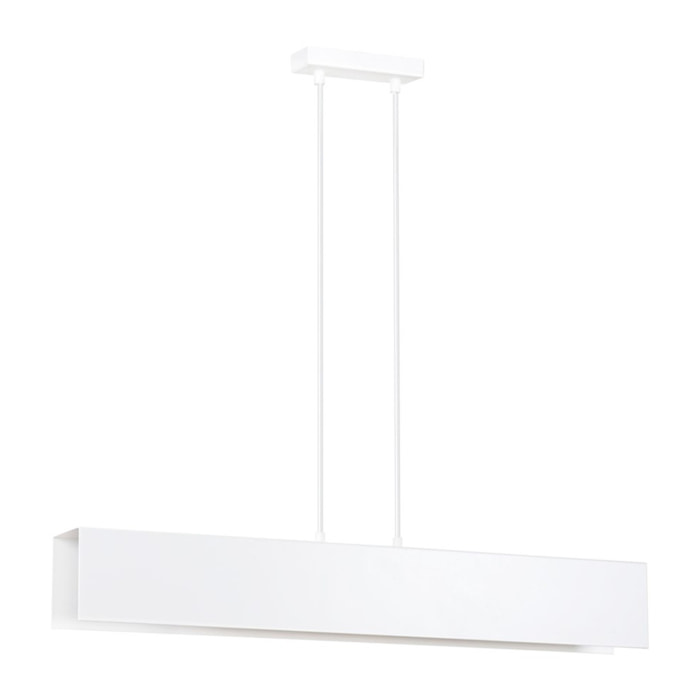 Lampada a sospensione GENTOR in acciaio bianco opaco