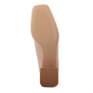 Décolleté Donna colore Beige-Altezza tacco:6cm