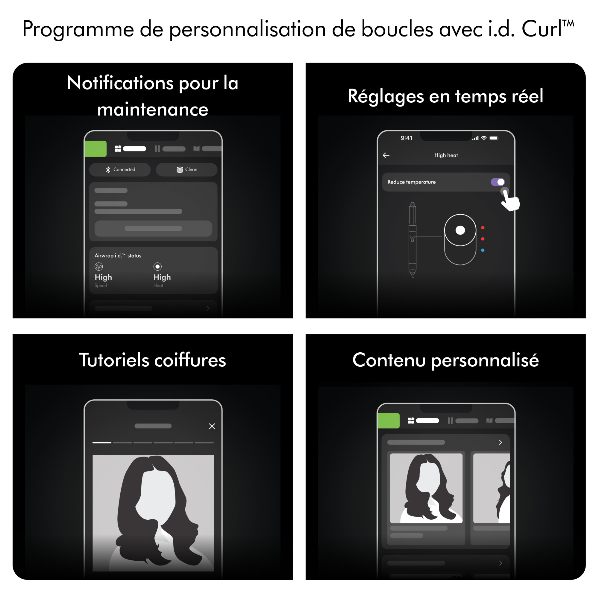 Dyson Airwrap i.d.™ bouclés à frisés (Bleu Pervenche/Topaze)