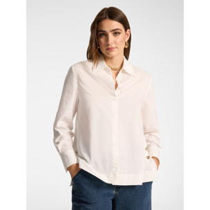Elena Mirò - Camicia in popeline - Bianco