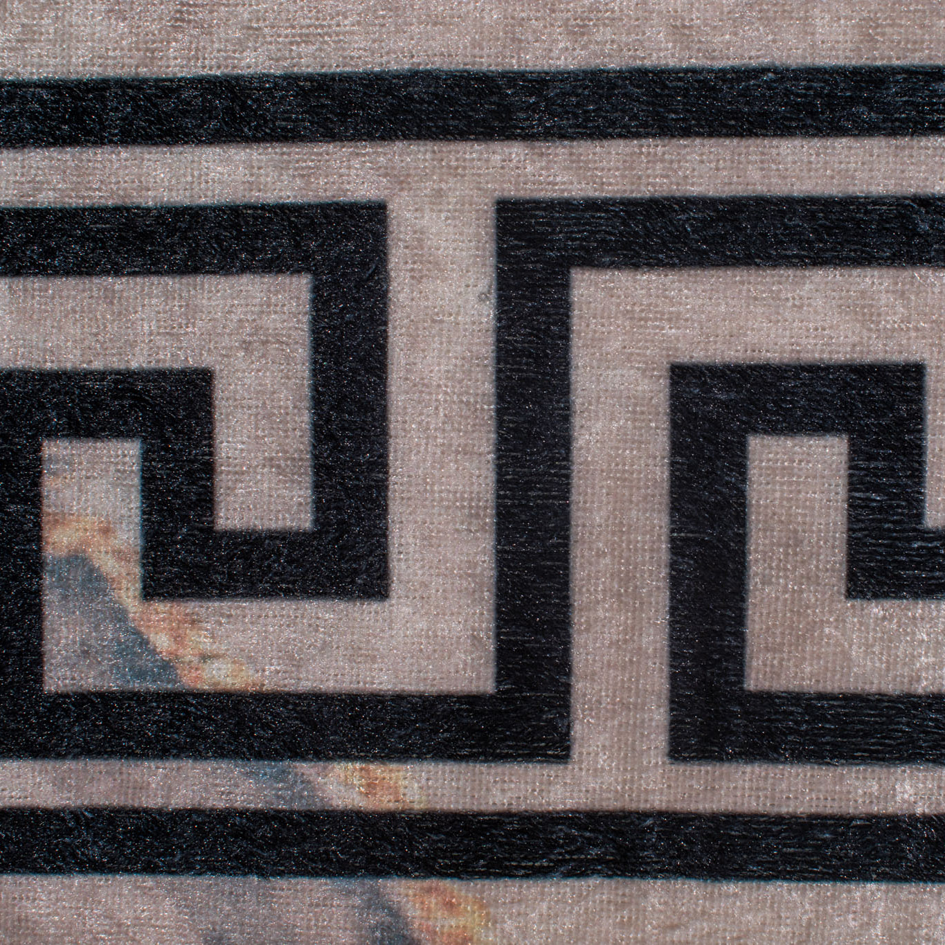 STAMPA - tapis salon motif effet mabre antidérapant et lavable en machine à 30°C gris