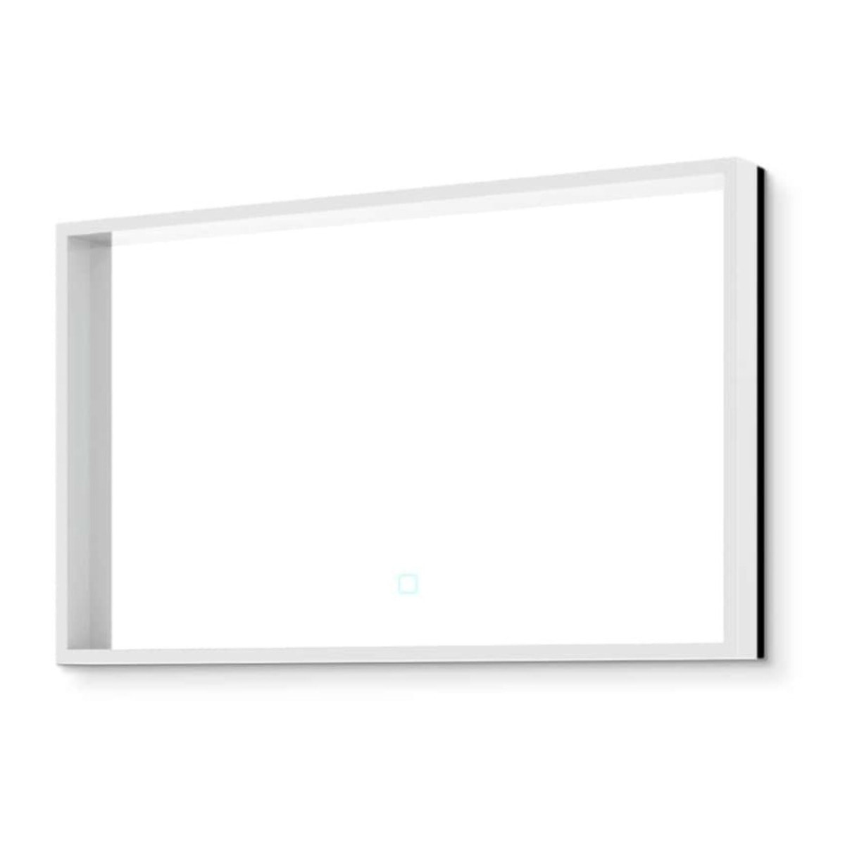 Miroir lumineux rectangulaire l.60 x H.100 cm LED 3 couleurs avec capteur Vision SAT (SATZVIOBLED60100)