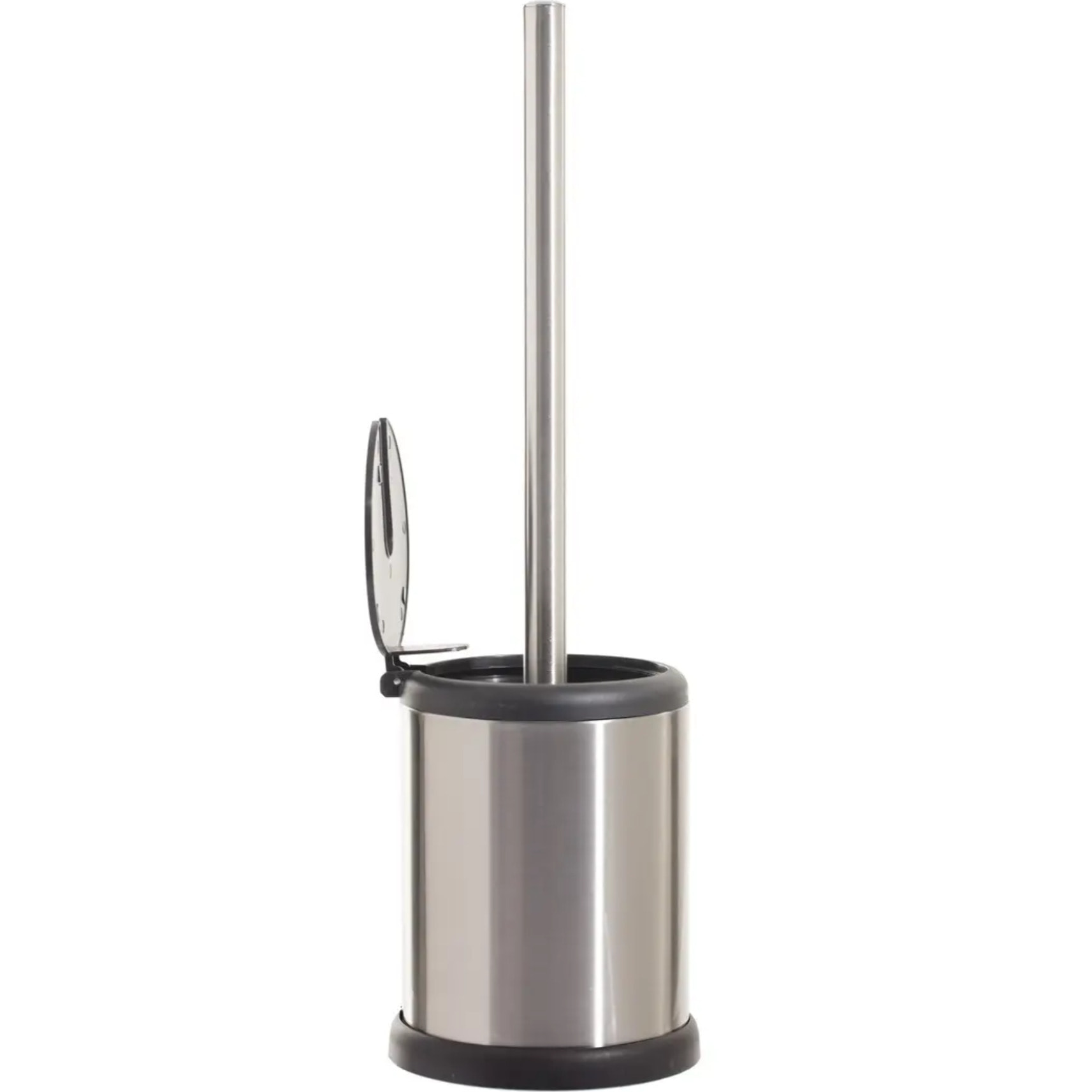 Brosse WC à clapet inox