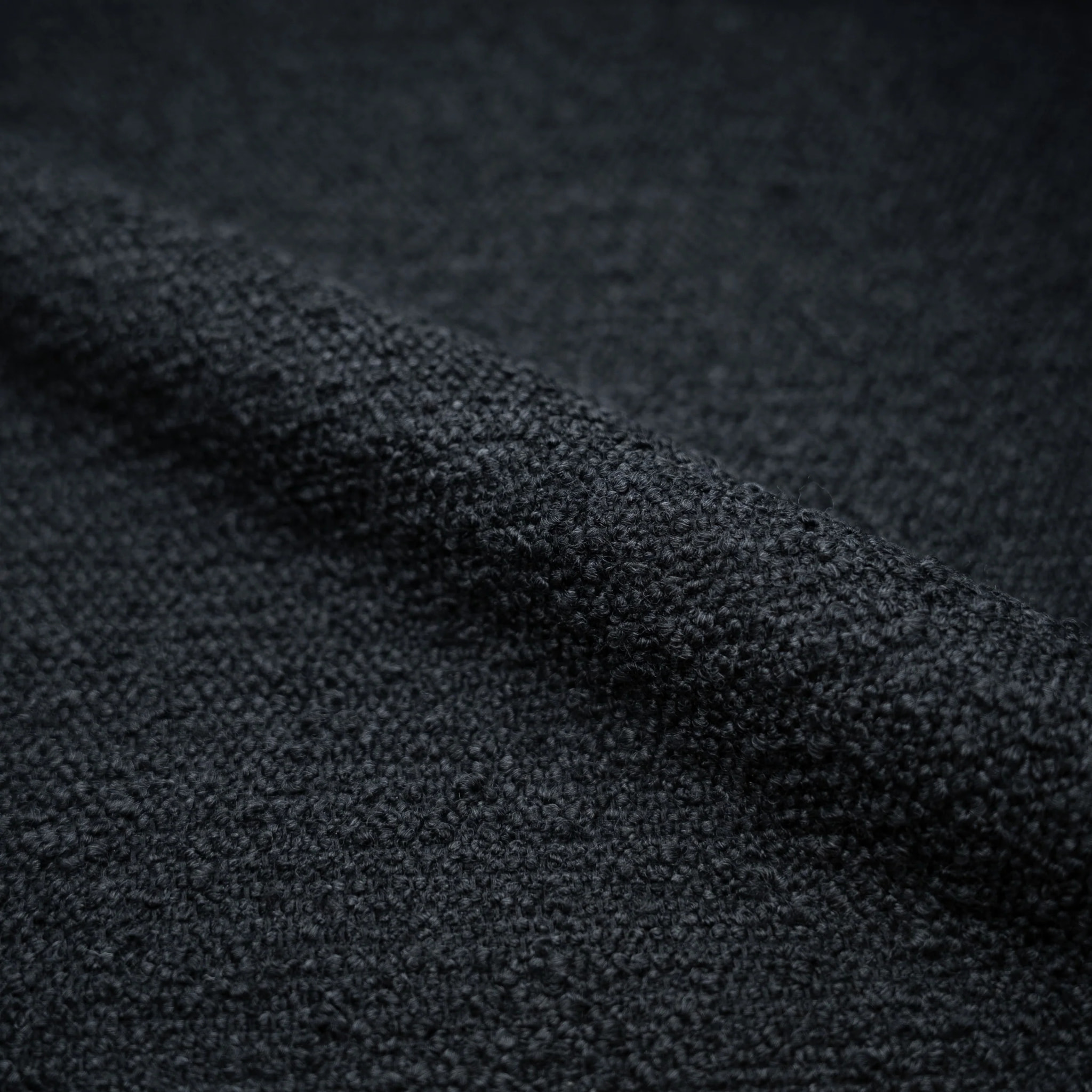 Lot de 2 chaises pour îlot central en tissu bouclé noir 63,5 cm - Iris