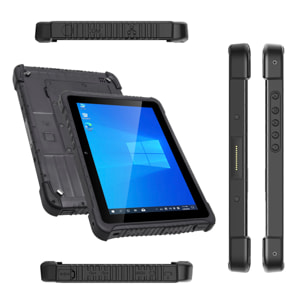 DAM Tablet Rugerizada WinPad W106 4G. SO Windows 10. Pantalla 10,1'' 1280x800px. Intel®HD. 4GB RAM + 64GB. IP65 MIL-STD-810G, reforzada. GPS. 28x2,2x18,7 Cm. Color: Negro