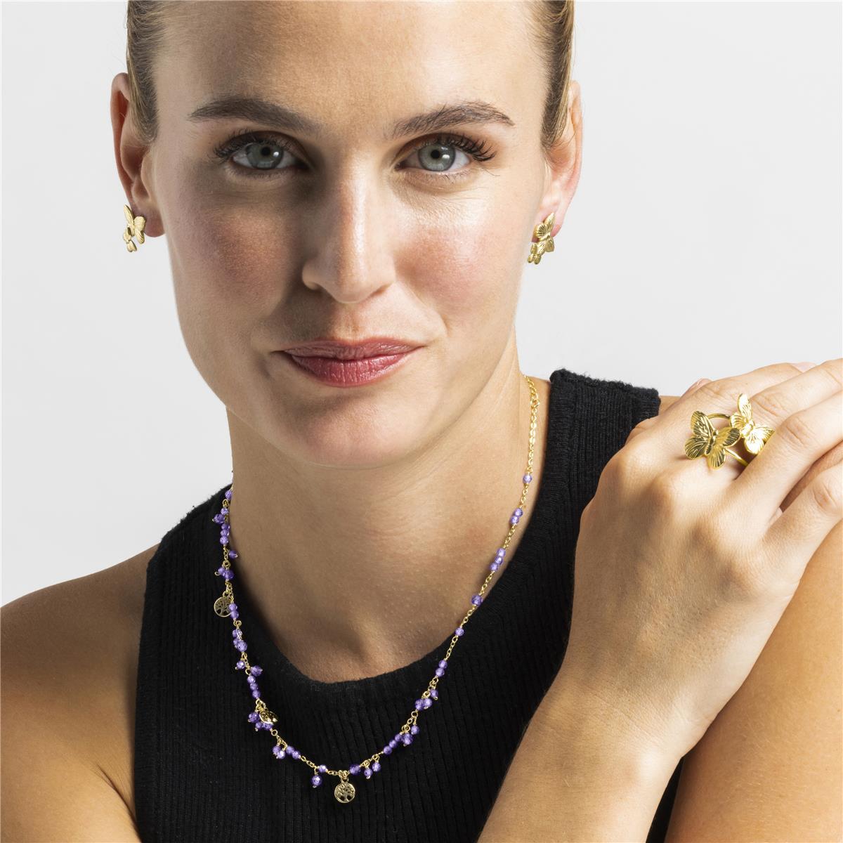 Anillo acabado oro 18k